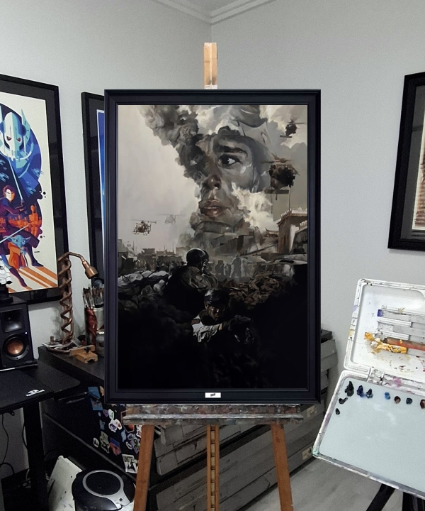 Black Hawk Down Oil Painting
