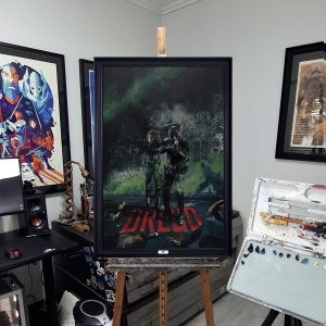 Dredd Oil Painting