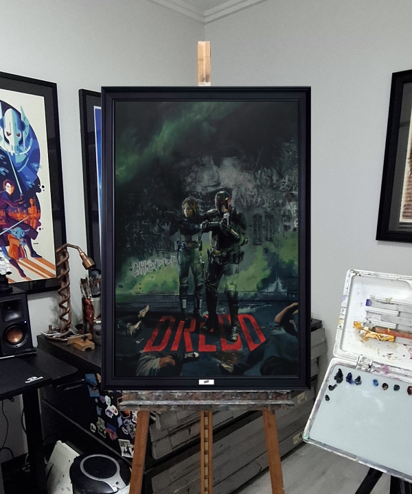 Dredd Oil Painting