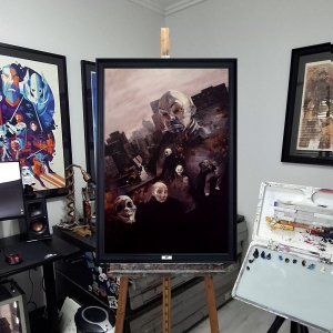 The Dark Knight Oil Painting
