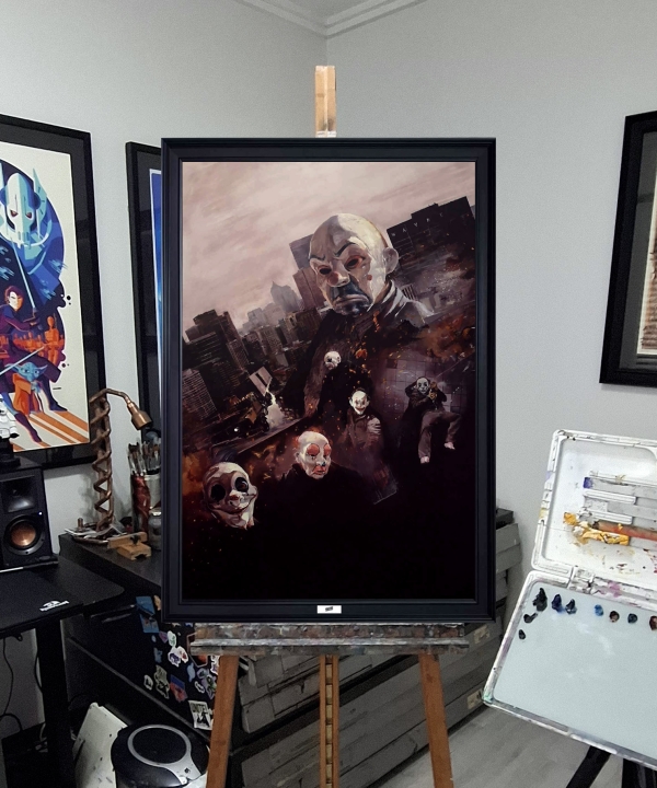 The Dark Knight Oil Painting