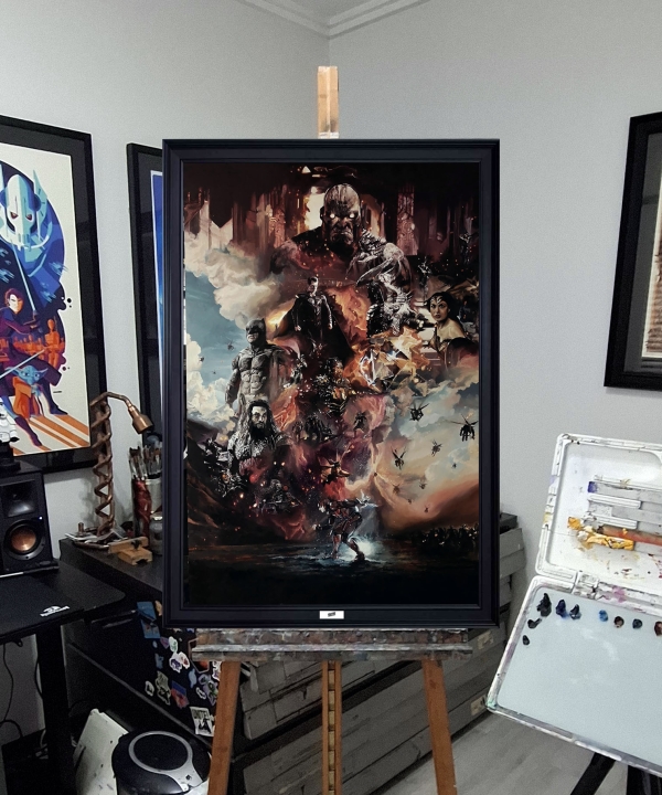 Zack Snyder's Justice League Oil Painting